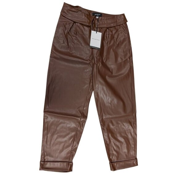 Who What Wear Women’s Dark Brown Straight Leg Trousers Size 10 - Picture 2 of 3